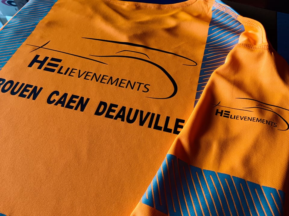 Flocage sur gilet fluo pour Helievénements